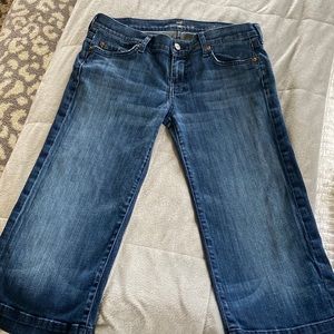 7 For All Mankind denim Capri